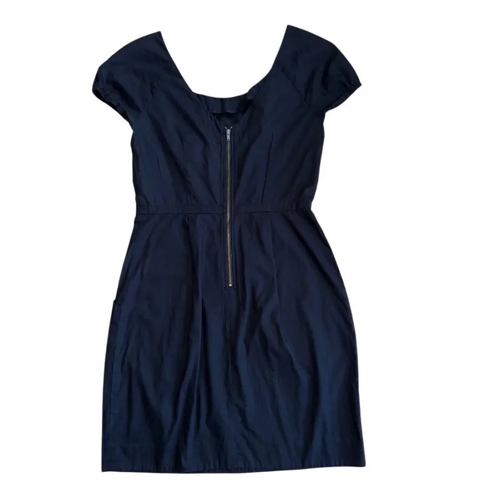 J. Crew Vintage Women's Black Mini Dress w/ Pockets - Size 6